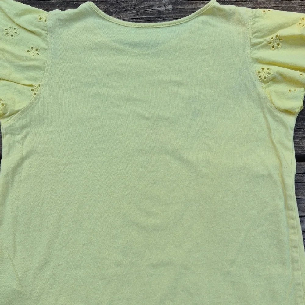 Yellow Ruffled Sleeve Top - Picture 11 of 11